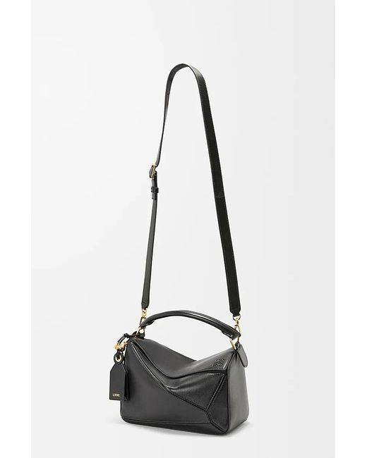 Loewe Black Small Feather Light Puzzle Bag