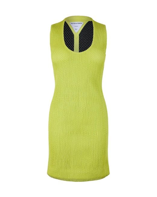 Bottega Veneta Green Mini Dress