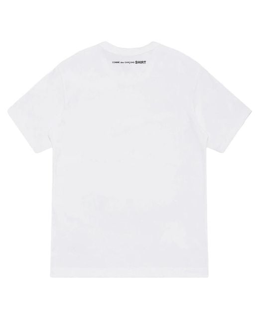 Comme des Garçons White Graphic-Print T-Shirt for men