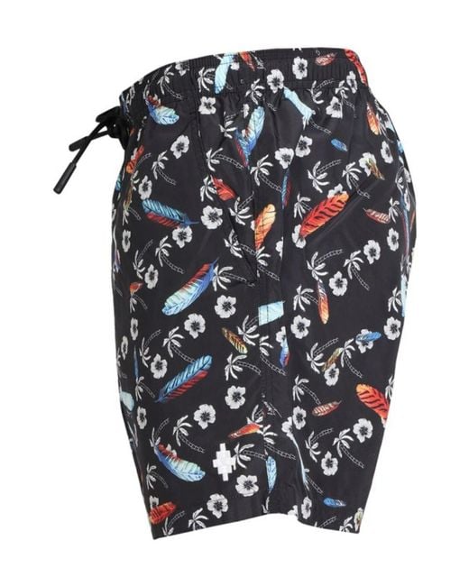 Marcelo Burlon Blue County Of Milan Drawstring Swim Shorts for men