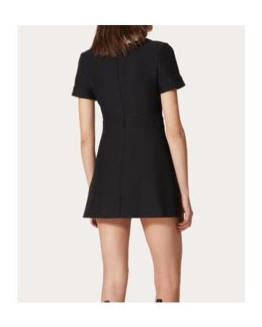 Valentino Black Crepe Couture Short Dress