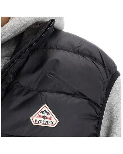 Pyrenex Black Quilted Down Vest for men