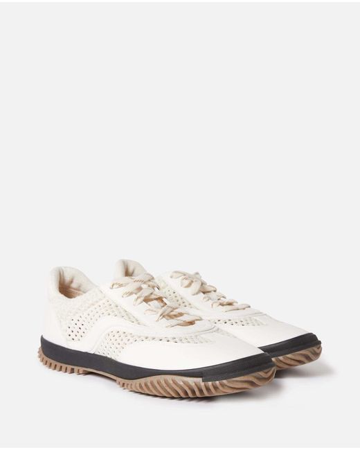 Stella McCartney White Round Toe Sneakers