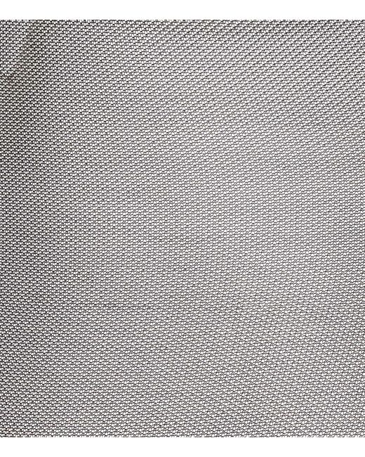 Elisabetta Franchi Gray Long Sleeved Mesh Bodysuit
