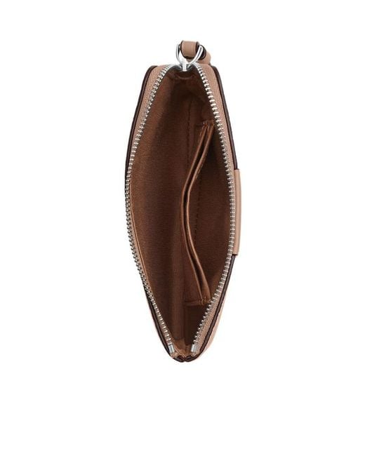 COACH Natural Corner Zip Wristlet