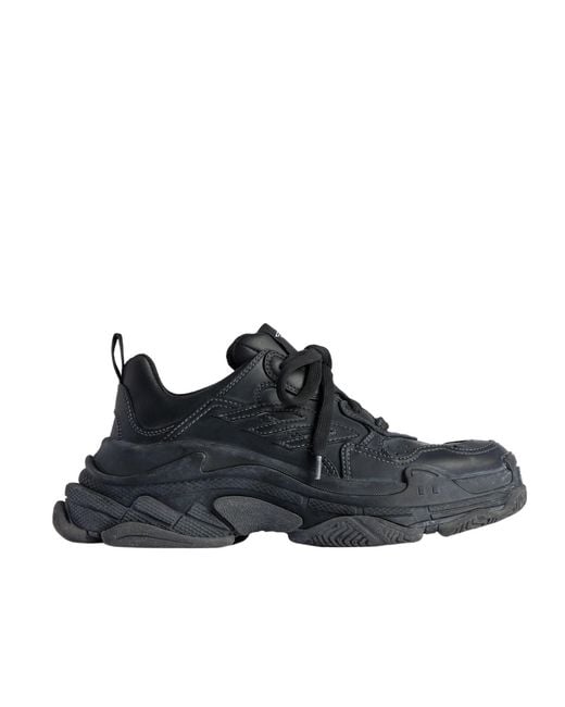 Balenciaga Blue Triple S Sporty Lace-Up Sneakers for men