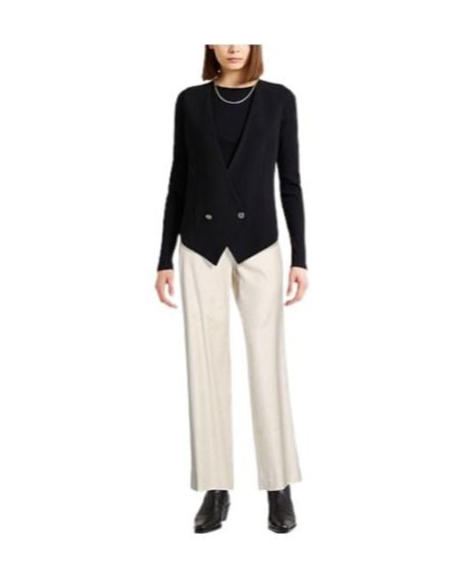 Max Mara White Loose Straight-Leg Pants