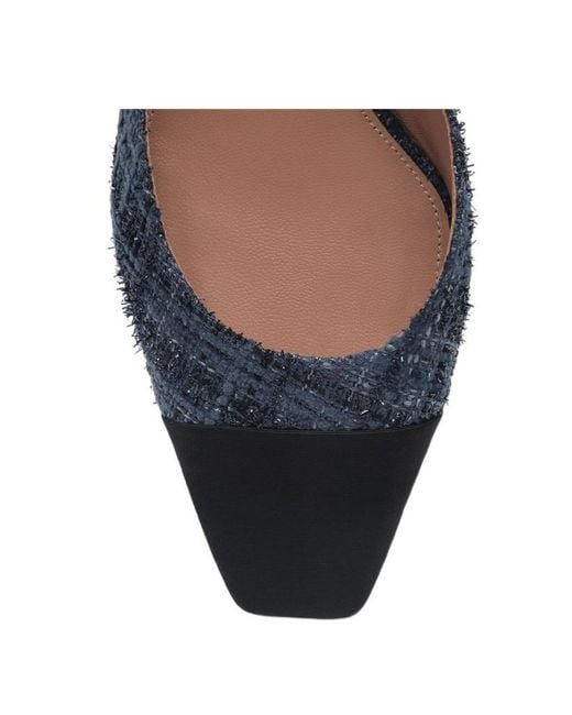 Aquazzura Blue French Flirt Buckle-Fastened Pumps