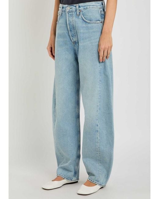 Agolde Blue Barrel-Leg Jeans