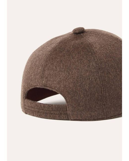 Loro Piana Brown Baseball Cap for men