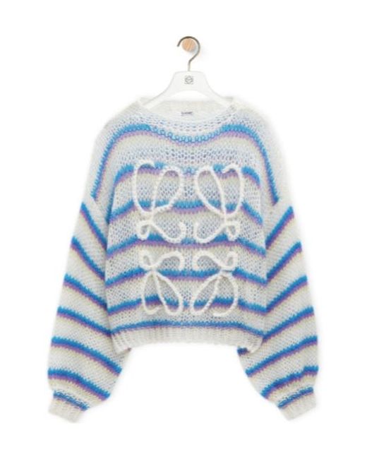 Loewe Blue Anagram Knitted Jumper