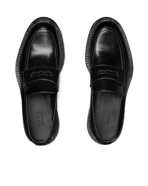 Gucci Black Slip-On Loafers for men