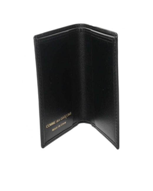 Comme des Garçons Black Logo-Stamp Leather Wallet for men