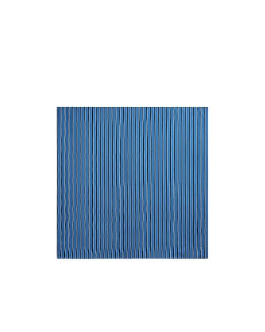 Totême Blue Totême Finished-Edge Striped Scarf