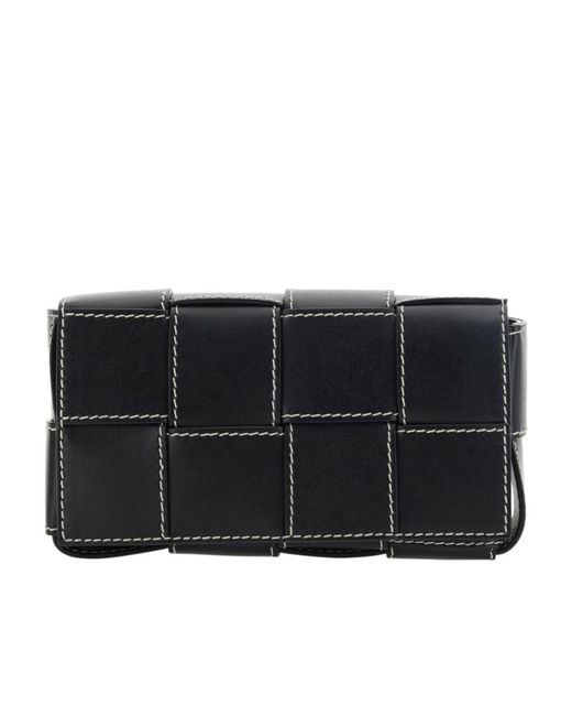 Bottega Veneta Black Mini Cassette Flip Waist Pack for men