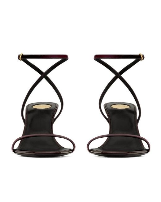 Saint Laurent White Lee Sandals