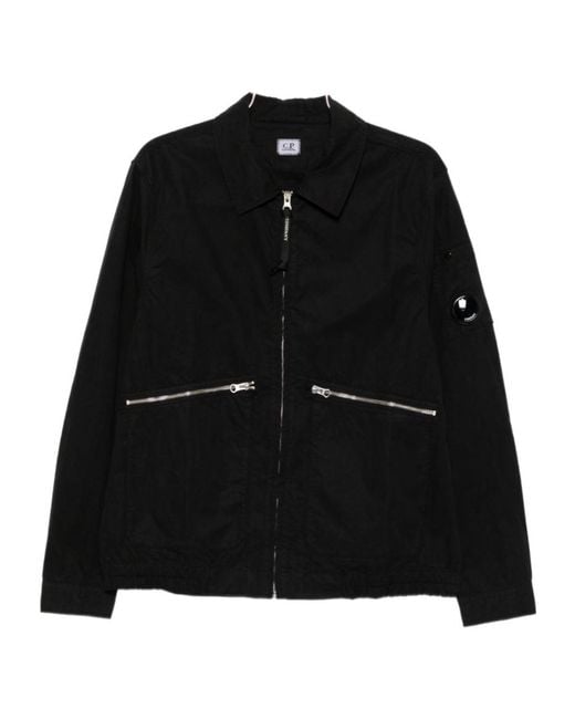C P Company Black Zipper Jacket for men