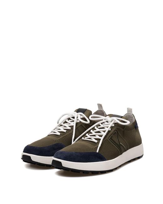 Kiton Black Logo Embossed Low-Top Sneakers for men