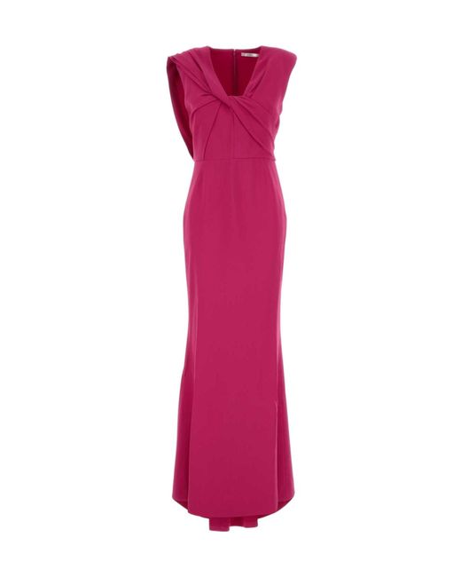 Givenchy Pink Draped Sleeveless Long Dress