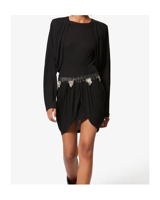 Isabel Marant Black Niamae Short Dress