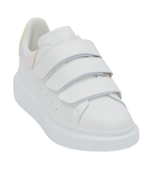 McQueen White Wide-Leg Sneakers