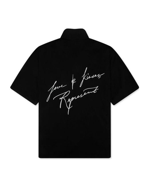 Represent Black Love And Kisses Resort Shirt for men