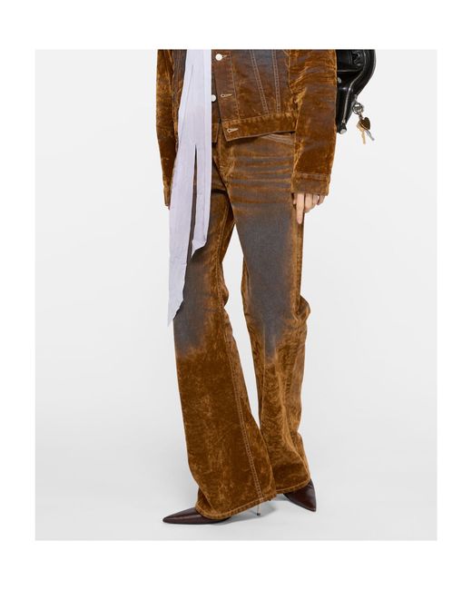 Acne Brown Regular Fit Jeans