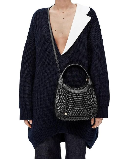 Loewe White Diamond Hobo Bag