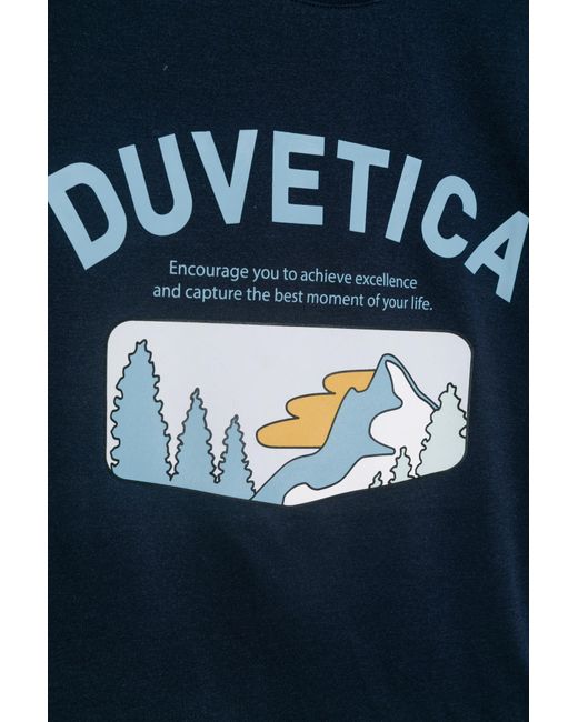 Duvetica Blue Short Sleeve T-Shirt for men