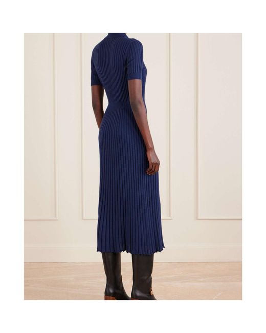 Gabriela Hearst Blue Short Sleeve Dress