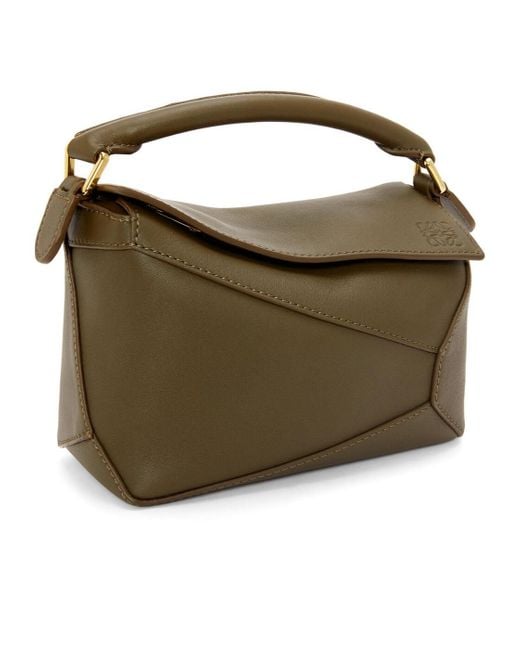 Loewe Green Mini Puzzle Shoulder Bag