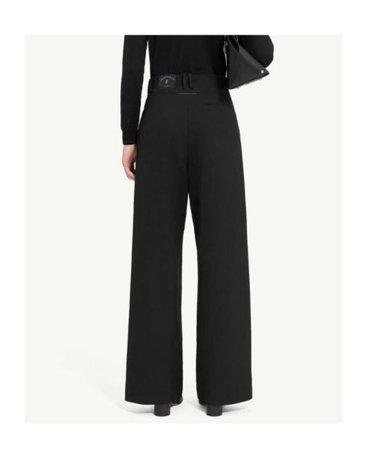 MM6 by Maison Margiela Black Mannequin Label Pleated Trousers