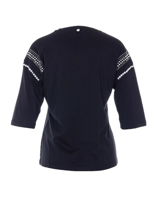 Liu Jo Blue Application Details T-Shirt