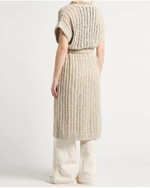 Brunello Cucinelli Natural Long Cardigan