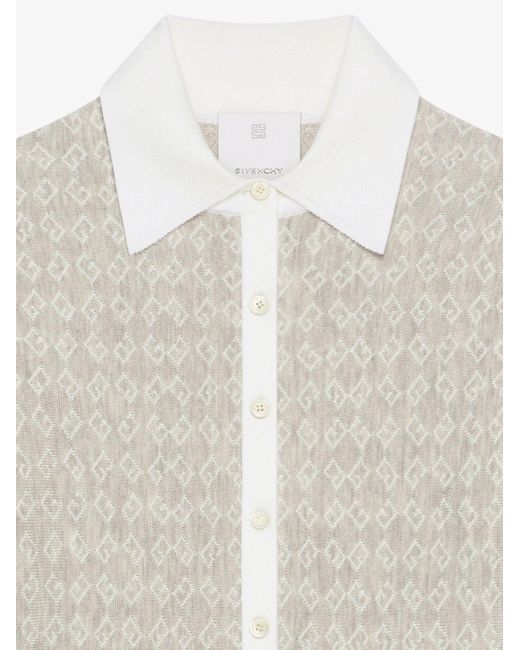Givenchy White Monogram-Detailed Mini Dress
