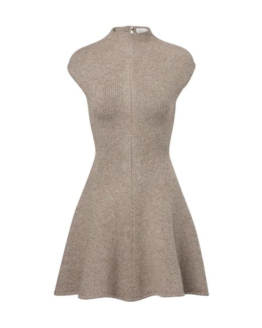 Magda Butrym Gray Cashmere-Blend Minidress