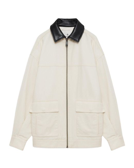 Anine Bing White Collared Jacket
