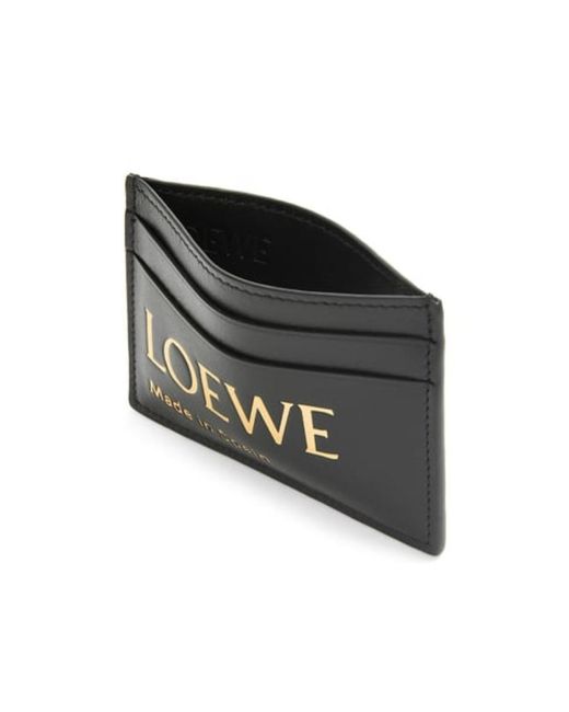 Loewe Black Logo Embossed Card Holder