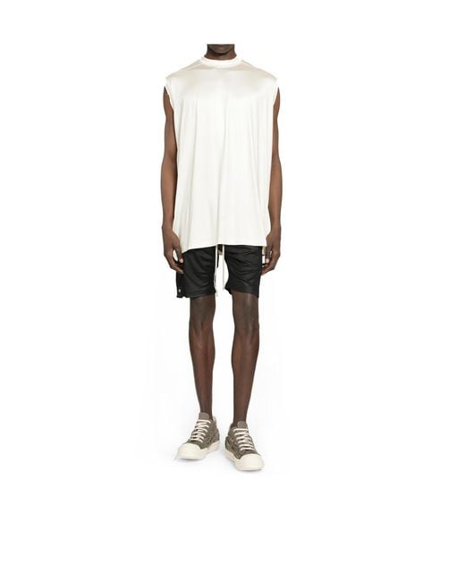 Rick Owens White Crew-Neck T-Shirt for men