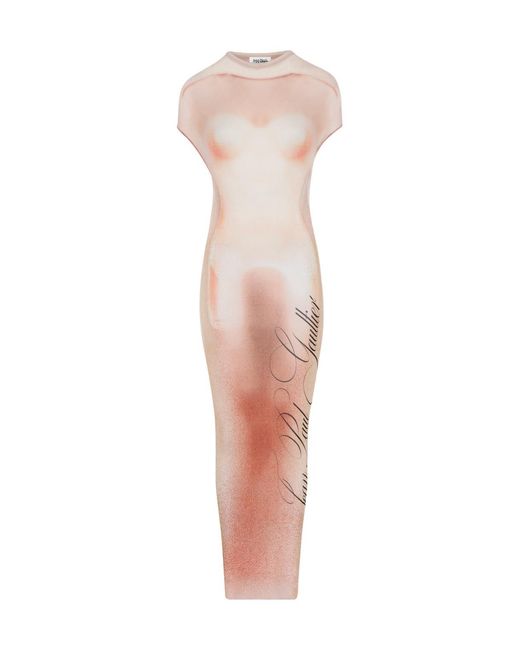Jean Paul Gaultier Multicolor Round-Neck Dress