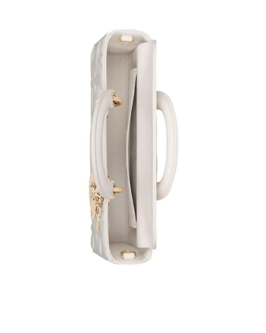 Dior White Medium Lady D-Joy Bag