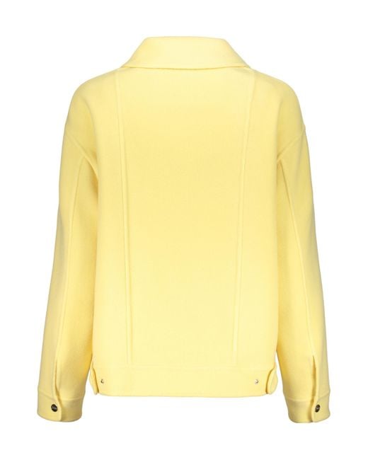 Herno Yellow Asymmetric Zip Jacket