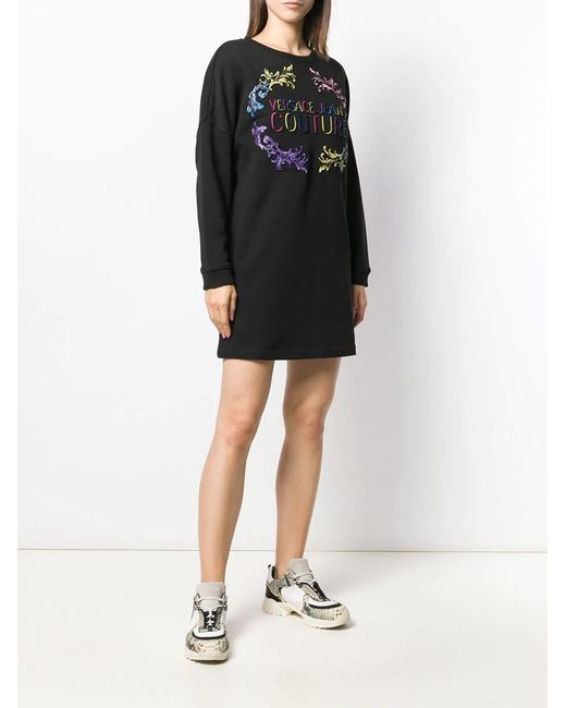 Versace Jeans Black Logo Dress