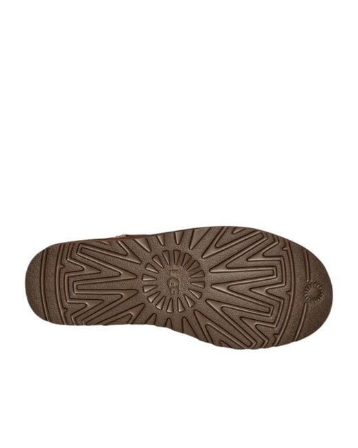 Ugg Brown Classic Ultra Mini Lthr Regen Boots for men