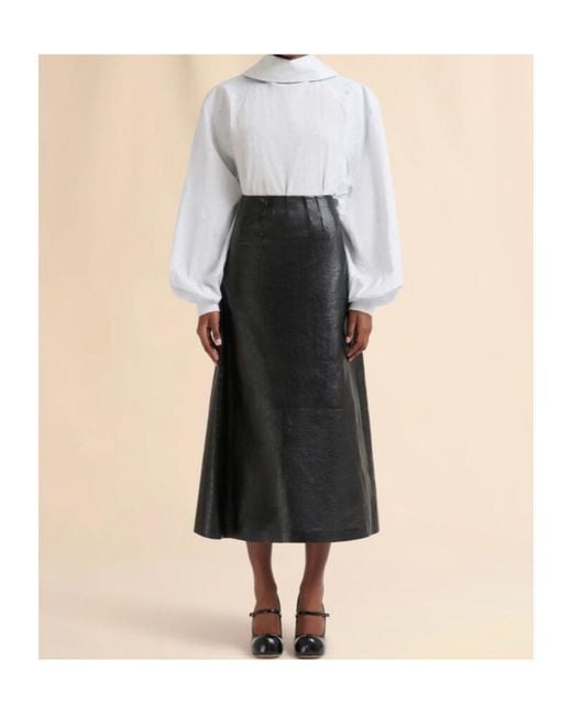 Marni Black Pleated Skirt