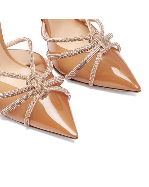 Casadei Pink Blade Embellished Heeled Sandals
