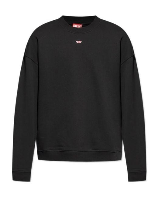 DIESEL Black Long-Sleeved Sweater for men