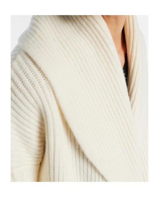 Vince Natural Ribbed-Knit Jacket