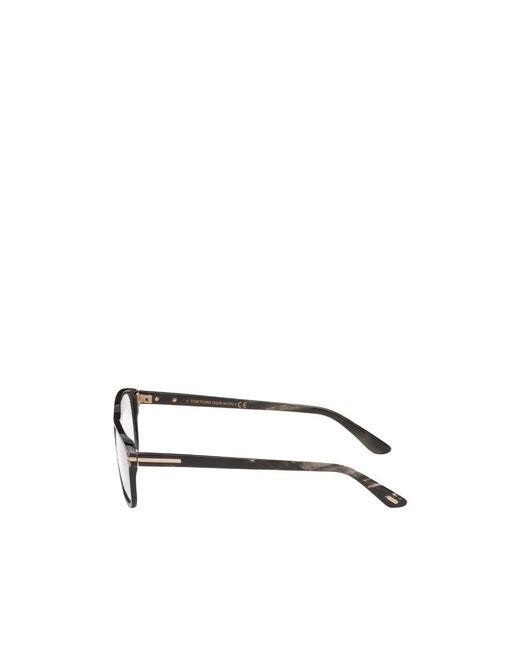 Tom Ford White Eyewear Rectangular Frame Glasses for men