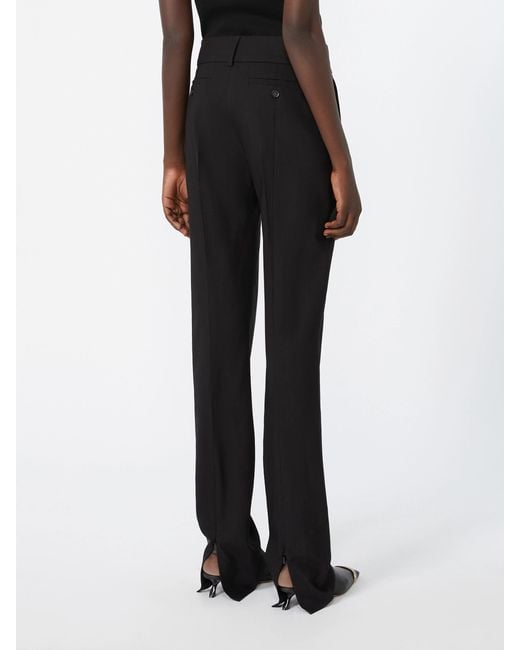 Sportmax Black Casual Pants With Belt Loops
